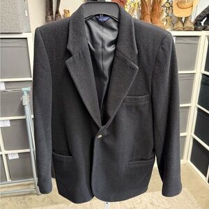 GAP Vintage Classic Black Wool Blend Blazer